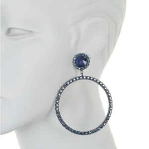 Kate Spade Elegant Blue Hoop Earrings